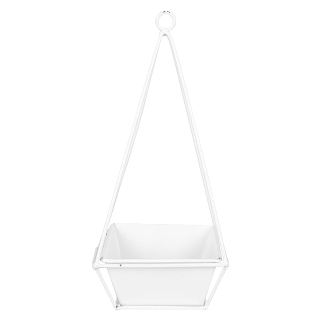 1 set balcón colgando hierro olla creativo hierro cesta colgante maceta maceta flor