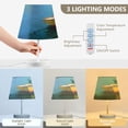 thumbnail image 3 of Table Lamps 3 Color 10 Way Dimmable LED Nightstand Lamp for Bedroom, Living Room, Home Office Colorful Row Boats Small, 3 of 7