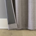 thumbnail image 5 of Sun Zero Tula Crosshatch 100% Blackout Grommet Curtain Panel, 40"W x 84"L, Chocolate, 5 of 10