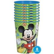 Disney Mickey Mouse and Friends Plastic 16oz Cups, 8 Count
