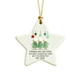 thumbnail image 2 of Gumesh Star Shaped Sea Glass Christmas Ornament, Handcrafted Frosted Friendship Keepsake for Tree, Meaningful Holiday Gift for Best Friends & Soul Sisters, 2 of 4