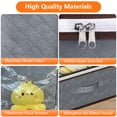 thumbnail image 3 of Contenedores de almacenamiento para debajo de la cama BOOMIBOO, 90 L, paquete de 4, color gris, 3 of 7