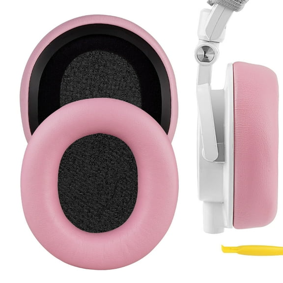 Geekria NOVA Replacement Ear Pads Compatible with Audio Technica ATH-M50X, XBT, XBT2, M60X, M50, M40X, ATH-M30, M20, M10 Headphones, Repair Parts (Pink)