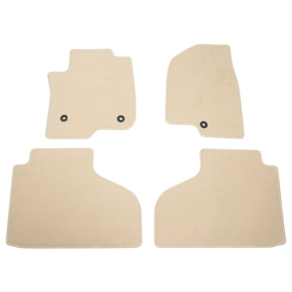 Ikon Motorsports Compatible with 2021-2023 Chevrolet Suburban Tahoe GMC Yukon Floor Mats Beige Nylon Car Floor Mats Carpet Front Second Row 4PCS Set