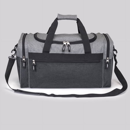 Heathered Carryall Duffel Bag Travel Gym Bag