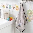thumbnail image 5 of Yhmxh Easter Hand Towels Easter Bunny Decorative Towels for Bathroom 14" x 29" Cotton Bunny Carrot Bathroom Towel Decorative Dish Towels Embroidered Rabbit Soft for Bathroom Beach Kitchen Gift, 5 of 7