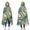 Teal Gold Marble-2, variant on Wearable Blanket,Blue Gold Marble Pattern Hooded Wearable Flannel Blanket for Adults & Teens,Winter Poncho Shawl Wrap Cape Cozy Anti-Pill,50"x60"