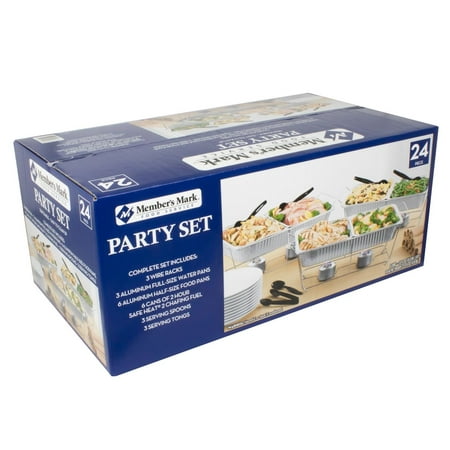 Daily Chef Party Set w Safe Heat 2 Chafing Fuel (Best Way To Heal Chafing)