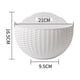 thumbnail image 4 of homedecoronline_20 2x Maceta de pared Percha Maceta de autorriego Hogar Jardín Balcón Blanco negro Cola Jardinera colgante, 4 of 8