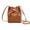 Heather Grey, variant on BESTONZON 1pc PU Bucket Bag Cross-body Bag Shoulder Bag Large Capacity for Women Ladies Girls (Brown)