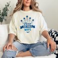 thumbnail image 2 of Proud Air Force Wife Stars Graphic, Ivory Comfort Colors T-Shirt, XL, 2 of 3