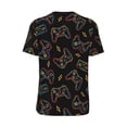 thumbnail image 3 of Rocae Colorful Game Controller for Breathable Men's Baseball T-Shirt Fashionable Casual Baseball Jersey, Moisture-wicking Sportswear Large, 3 of 9