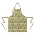 thumbnail image 2 of Pioneer Flower Floral Print Pattern Apron for Women and Men, Cotton Linen Waterproof with Pockets, Adjustable, 33x27 Inch for Kitchen, Gardening, BBQ, Salon, 2 of 6