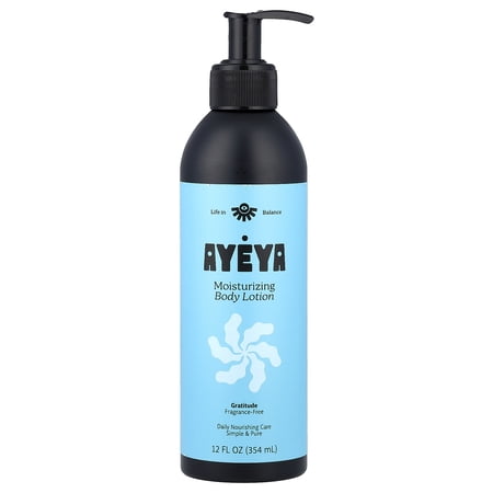 Ayeya Moisturizing Body Lotion, Fragrance-Free, 12 fl oz (354 ml)