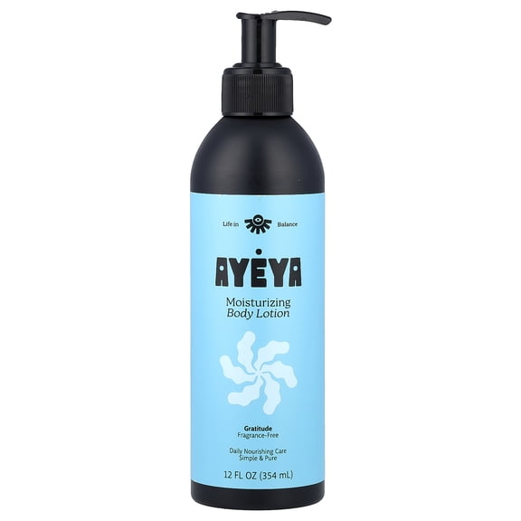 Ayeya Moisturizing Body Lotion, Fragrance-Free, 12 fl oz (354 ml)