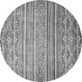 thumbnail image 1 of Ahgly Company Indoor Round Abstract Gray Modern Area Rugs, 6' Round, 1 of 4