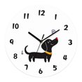 thumbnail image 2 of Reloj de pared con forma de perro, silencioso, bonito, creativo, redondo, adorno de pared de acrílico, decorativo 30 cm, 2 of 9
