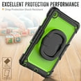 thumbnail image 4 of For Lenovo Tab M10 Plus (3rd Gen) Case 10.6 inch, 360 Rotating Shockproof Cover with Stand, Handle, Shoulder Strap (TB-X6C6/TB-X606), Lime Panel, 4 of 7