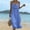 Blue, variant on Womens Cami Dresses V Neck Spaghetti Strap Midi Dress Summer Loose Flowy Casual Beach Vacation Tank Long Sundress