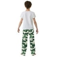 thumbnail image 5 of FORMRS Kids Pajama Pants with Pockets Size 13-14Y Boys Lounge Sleep Bottoms, Light Green Camouflage Design, 5 of 8