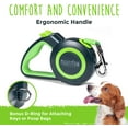 thumbnail image 4 of Mighty Paw Retractable Dog Leash Durable 10x Strong Stainless Steel Internal Coil Reflective Stitching 1 Touch Lock No Slip Grip, 4 of 9
