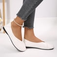 thumbnail image 6 of Purcolt Flats for Women Comfort Casual V-Cut Round Toe Slip On Ballet Shoes Lightweight Soft Sole Dress Shoes for Walking Work Office, 6 of 9