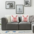 thumbnail image 3 of Nawypu  Pig Pillow Lovely Pink Pig Watercolor Home Living Room Decorative Throw Pillow Cases Cushion Cover Rectangle Waist Pillowcase 2pc 24x24in, 3 of 6