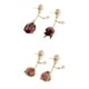 thumbnail image 1 of 4 Uds Colgantes de Flores Reales Cubiertos de Resina Colgantes Naturales Gota, 1 of 9
