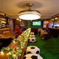 thumbnail image 2 of Soccer Rattan String Lights, 197 Inch Green LED, Battery Operated for Sports Bar Party Decor, 197.85 Inches, 2 of 3