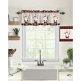 Curtain Valances for Windows, Gnome Christmas Window Valances