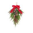 thumbnail image 2 of Ganfancp Decoración de Navidad Colgante Lazo Nieve Cae Frutos Rojos Colgante de Pared Rebajas Flash Deals 1X Colgante, 2 of 6