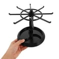 thumbnail image 3 of Hytrove 1Set Rings Rack Round Shape Black 21.0x21.0x16.0in Rotating Jewelry Organizer for Home Users Office Workers, 3 of 8
