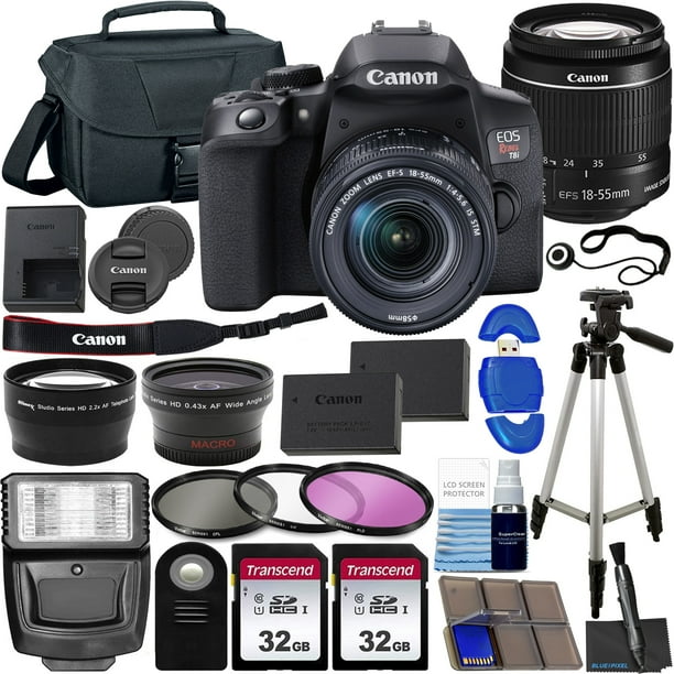 Canon EOS Rebel T8i DSLR Camera with 1855mm Lens & Ultimate Accessory Bundle ? Includes 2X