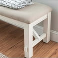 thumbnail image 6 of Pemberly Row 20" Transitional Fabric/Wood Bench in Beige/Smokey White, 6 of 8