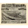 thumbnail image 2 of Fowler 18x15 Gold Ornate Wood Framed with Double Matting Museum Art Print Titled - Dawson Pennsylvania - Fowler 1902, 2 of 4