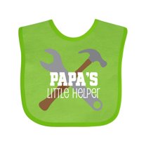 Inktastic Papa Little Helper Boys Baby Bib