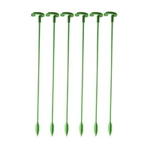 EGYMEN Orchid Succulent Plant Support Stakes, Garden Flower Support Cage with Ring, Fiberglass Green Coated Steel Plant Brackets for Potted and Indoor Outdoor Plants