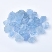 Blue Decorative Stone Style Rocks 500g, Irregular Polished Aquarium Stones for Fish Tank, Vase Filler & Aroma Diffuser Décor