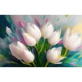 thumbnail image 4 of Stephen Chambers 18x13 Black Ornate Wood Framed With Double Matting Wall Art Titled - Tulips 1, 4 of 6