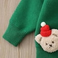 thumbnail image 6 of Staki Christmas Sweater Kids Boys Sweater Knit Christmas Sweatshirt Little Kids Pullover Cotton Winter Warm Tops Clothes(Green,6-7 Years), 6 of 7