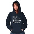 thumbnail image 3 of Eat Sleep Rescue Repeat Firefighter Hoodie Sweatshirt Women Men Brisco Brands M, 3 of 6