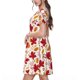 thumbnail image 2 of Balery fall laef Maple Vestidos sueltos de manga corta para mujer, vestidos de verano 2025, vestidos casuales de corte A con vuelo., 2 of 6