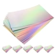 thumbnail image 1 of 60 cartulinas metálicas con efecto espejo para manualidades, cartulina holográfica A4, hojas iridiscentes para niños, tarjetas, invitaciones y álbumes de recortes., 1 of 6