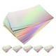 thumbnail image 1 of 60 cartulinas metálicas con efecto espejo para manualidades, cartulina holográfica A4, hojas iridiscentes para niños, tarjetas, invitaciones y álbumes de recortes., 1 of 6