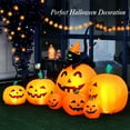 thumbnail image 1 of Gymax Inflatable Pumpkin Combo Halloween Decoration 7.5ft Length w/ LED Lights, 1 of 6