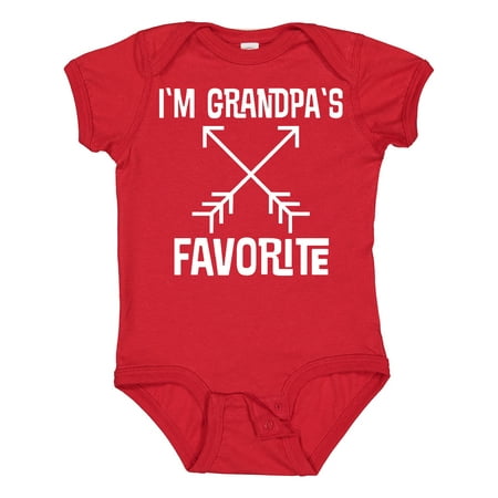 

Inktastic Grandpas Favorite Grandson Gift Baby Boy or Baby Girl Bodysuit
