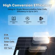 LVYUAN 300W Solar Panel Foldable Solar Panel Charger with Adjustable Kickstands Portable Waterproof IP67 22.5% High Efficiency for RV, Camping, Home, Outdoor, Power Station, off Grid