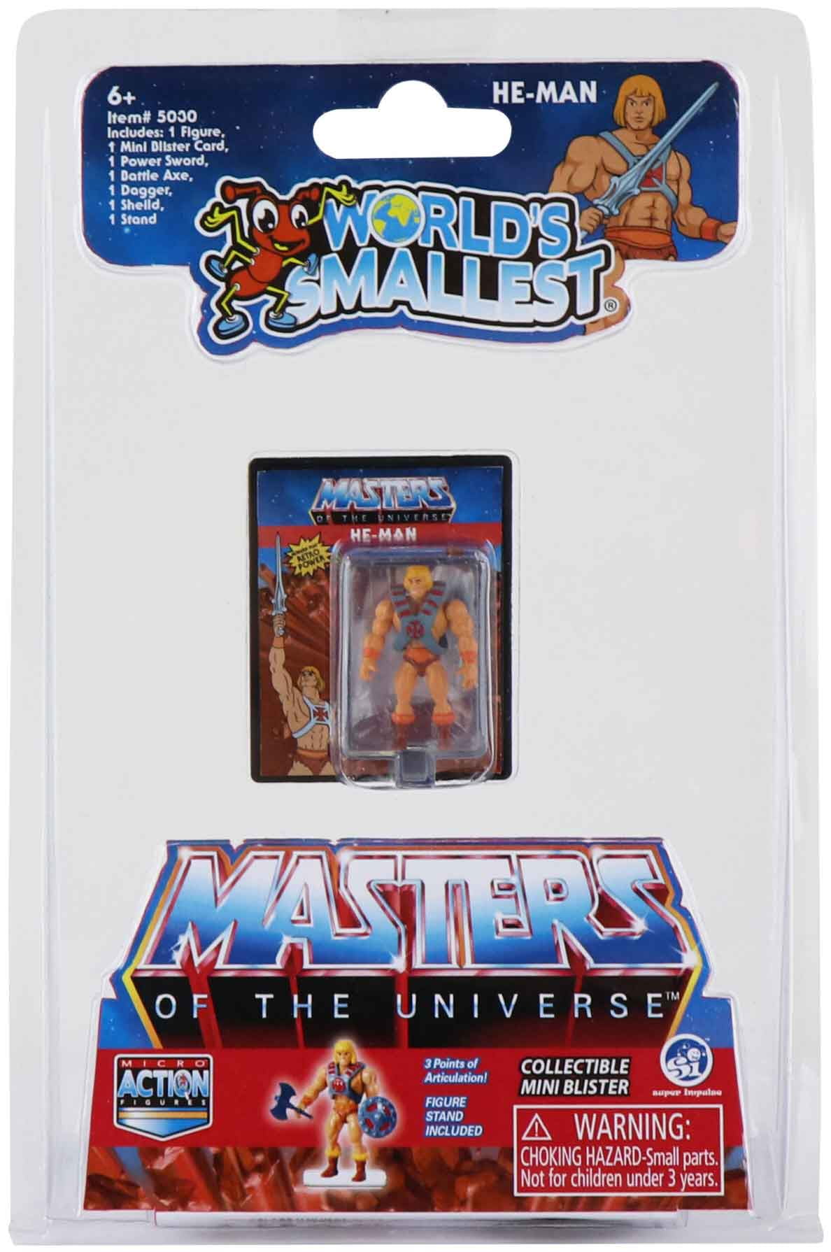 Worlds Smallest Masters of The Universe Micro Action Figures Set of 4 