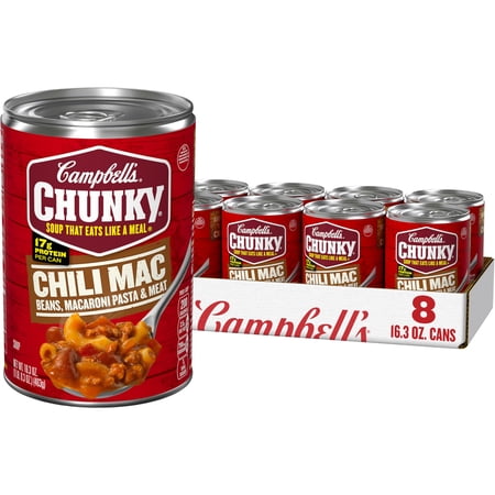 Campbells Chunky Soup, Chili Mac, 16.3 Oz Can (Case Of 8)