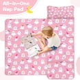 thumbnail image 4 of Cute Halloween Ghosts Pattern Toddler Nap Mats for Kids Preschool,50"x20" Sleeping Mat Bag or Kids,Toddler Sleeping Bag,Toddler Nap Mat or Daycare, 4 of 6